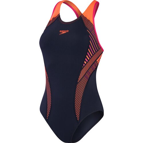 DAMEN BADEANZUG PLMT PT LNBK AF NAVY/ORANGE