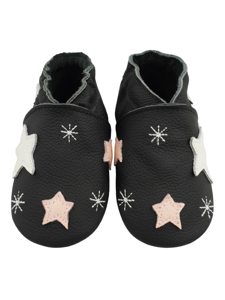 Yalion Leder-Krabbelschuhe 