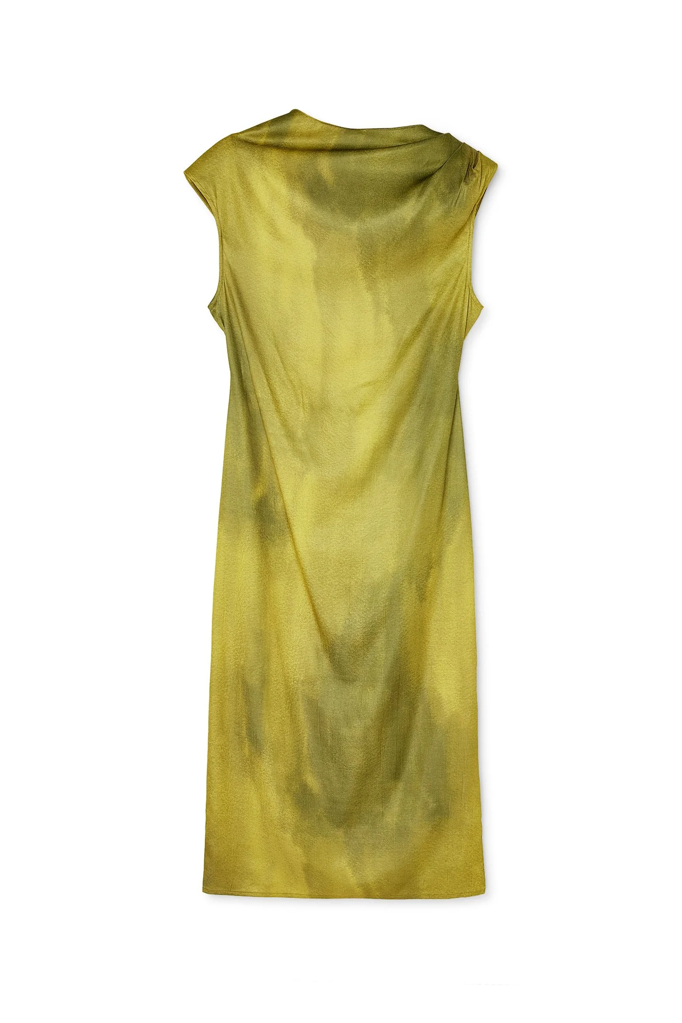 Midikleid mit Trichterausschnitt und offenem Rücken