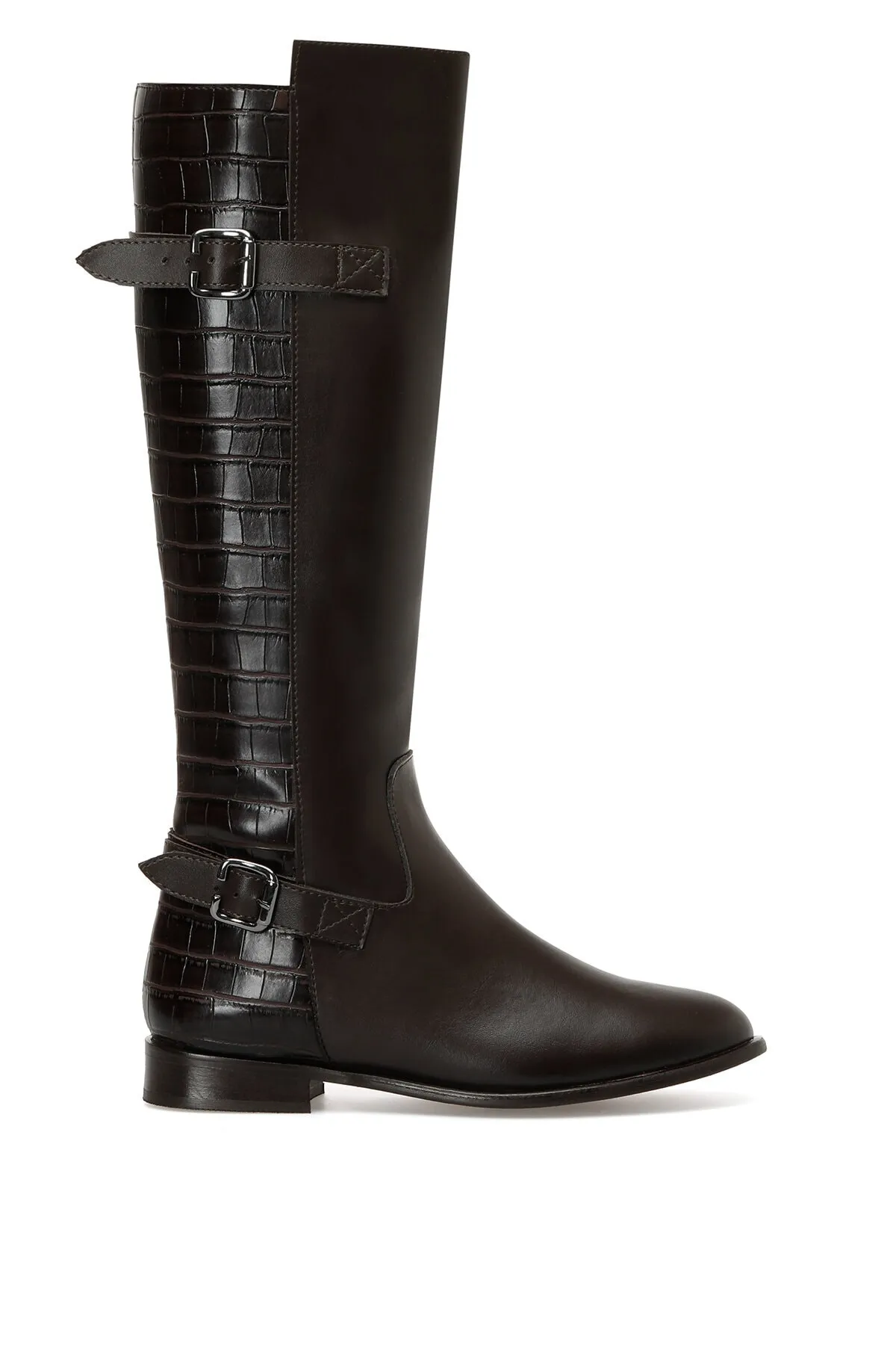 İnci  Daria 2pr braune flache Damenstiefel