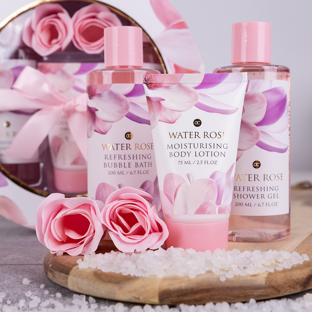 accentra Badeset WATER ROSE in Geschenkbox