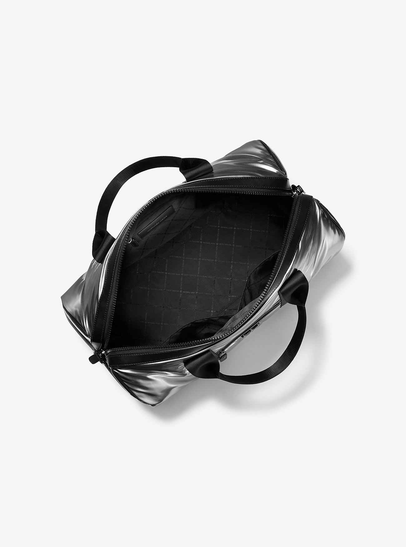 Brooklyn Medium Metallic Puffy Duffel Bag – GUNMETAL
