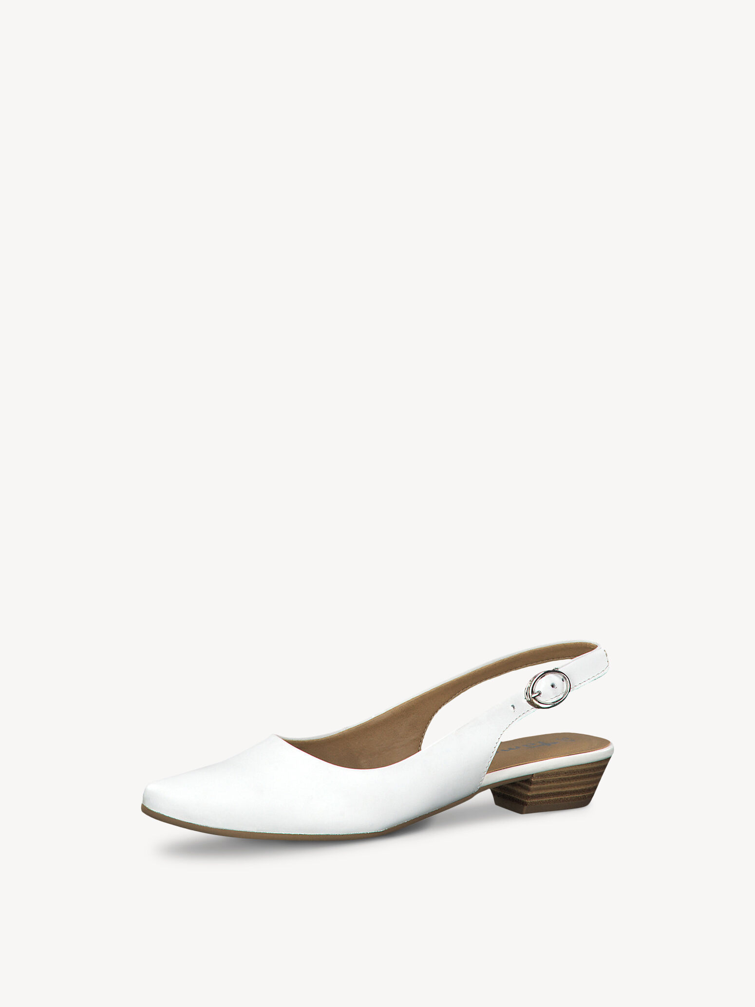 Escarpin en cuir - blanc