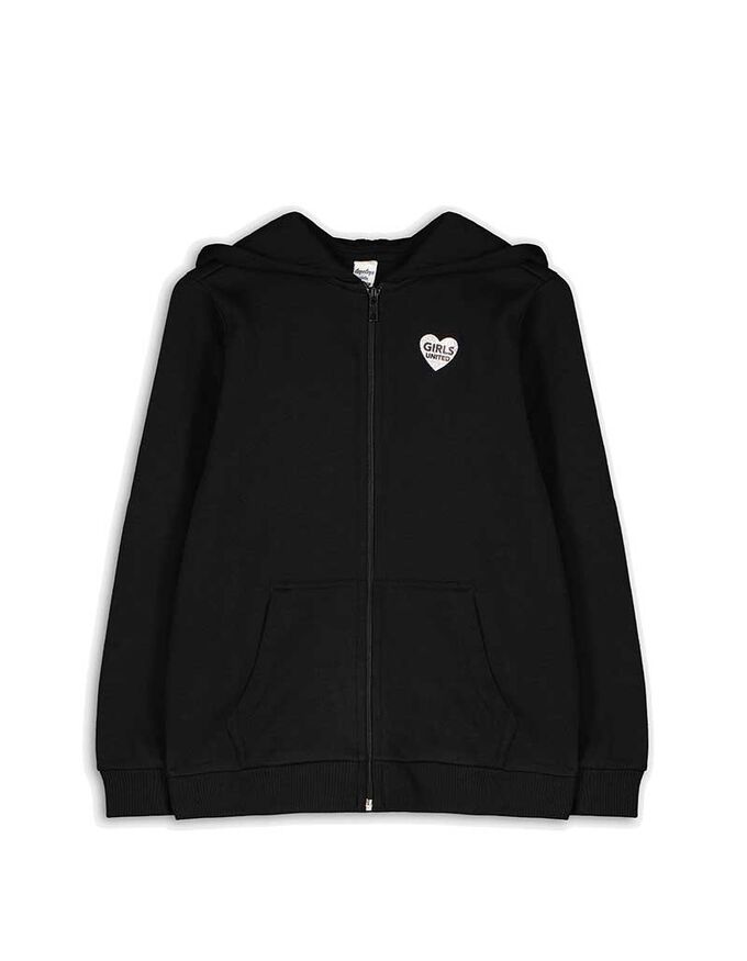 Sweatjacke - Glitzerprint