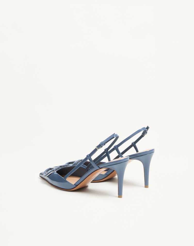 VLogo Signature Patent Slingback Pump 80mm