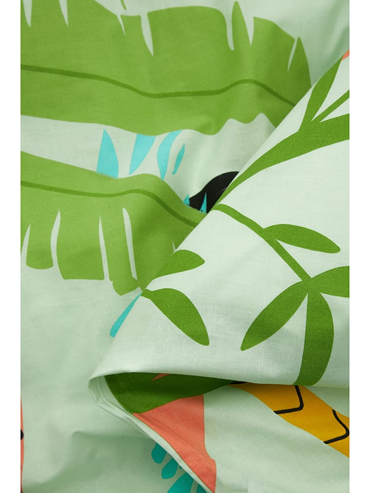 lamino 2tlg. Bettwäsche-Set in Grün günstig kaufen 135x200 cm