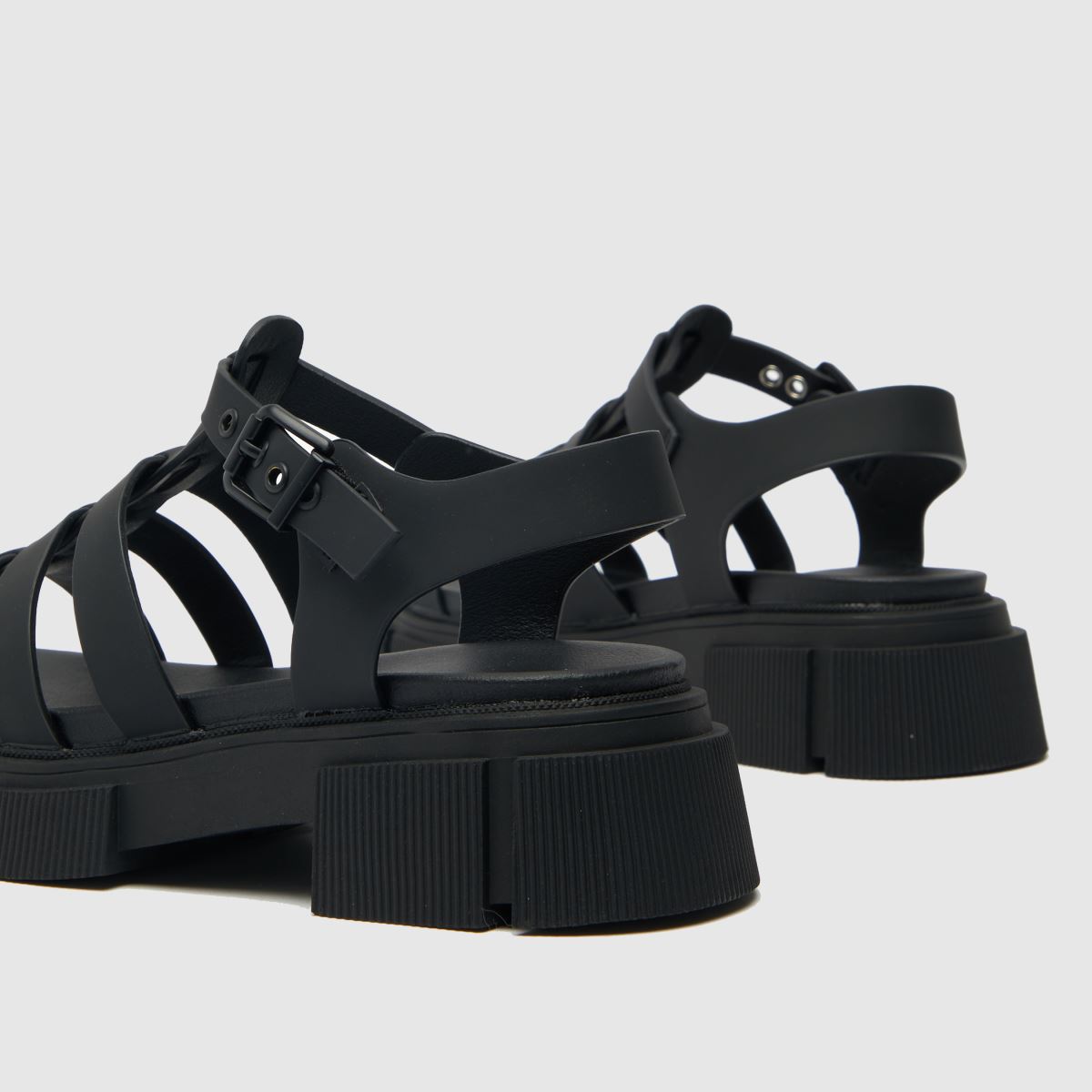 Schuh fekete tigris chunky gladiátor lány ifjúsági szandál