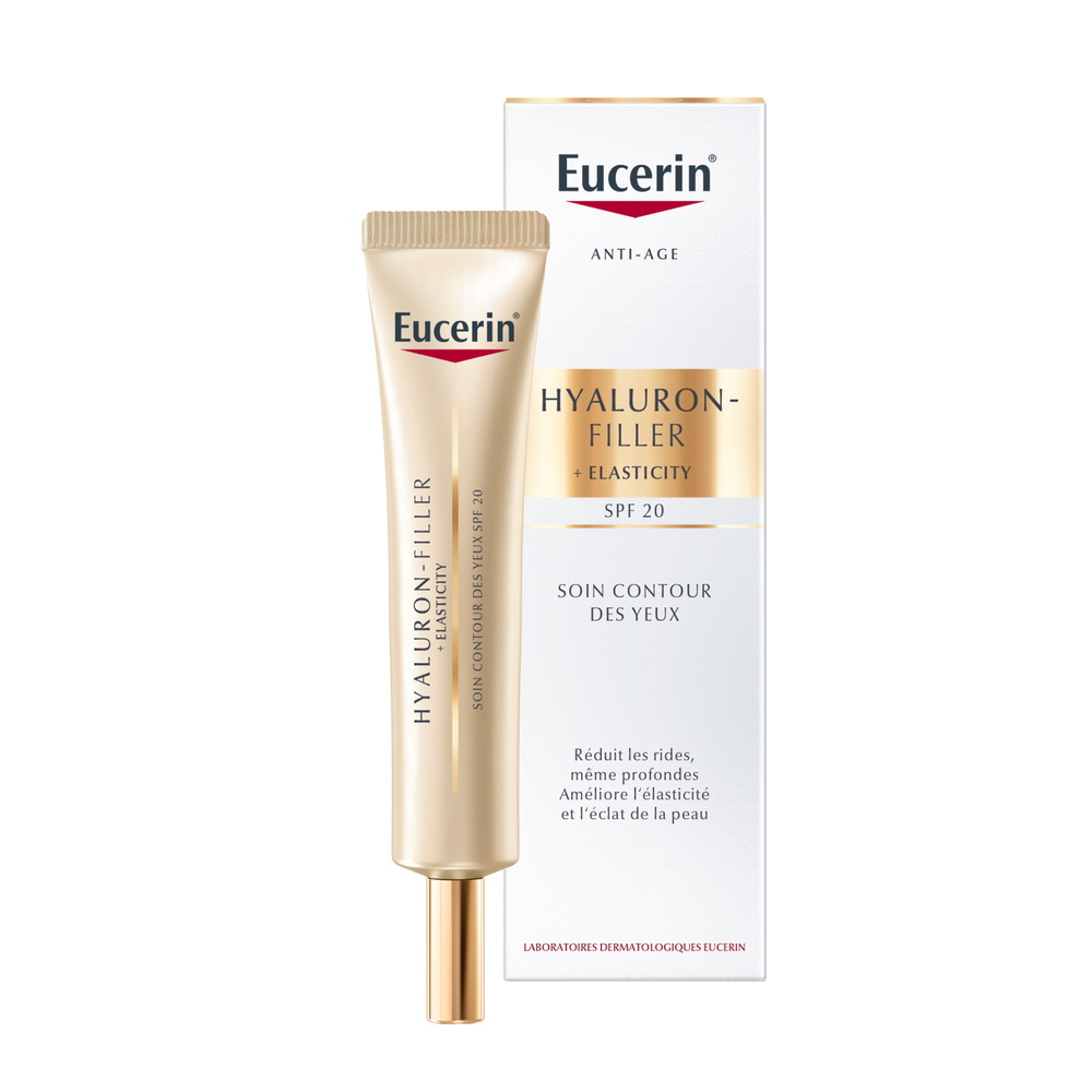 eucerin EUCERIN HYALURON-FILLER + ELASTICITY Soin Contour des Yeux SPF 20 15 ml Soin contour des yeux