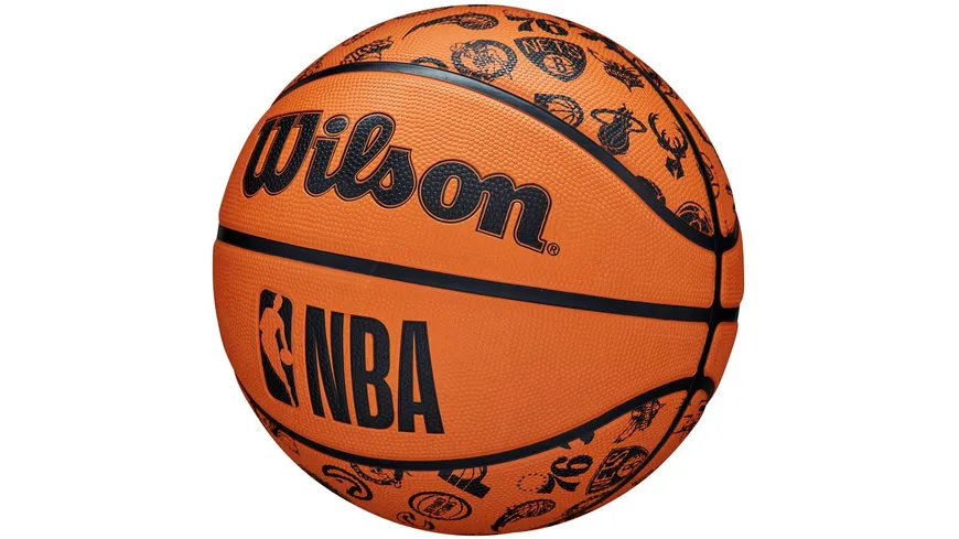 Wilson NBA Basketball All Team Orange/Black,  Gr. 7