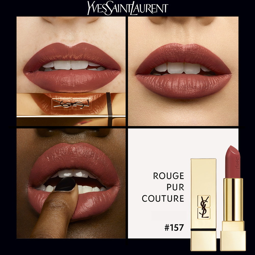 Yves Saint Laurent Rouge Pur Couture Rouge à Lèvres Satiné Longue Tenue et Confort