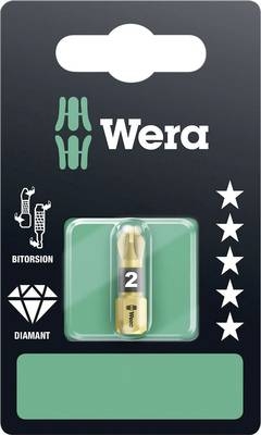 Wera 05073337001 855/1 BDC SB SiS Krydsbor PZ 2 Værktøjsstål Diamantbelagt D 6.3