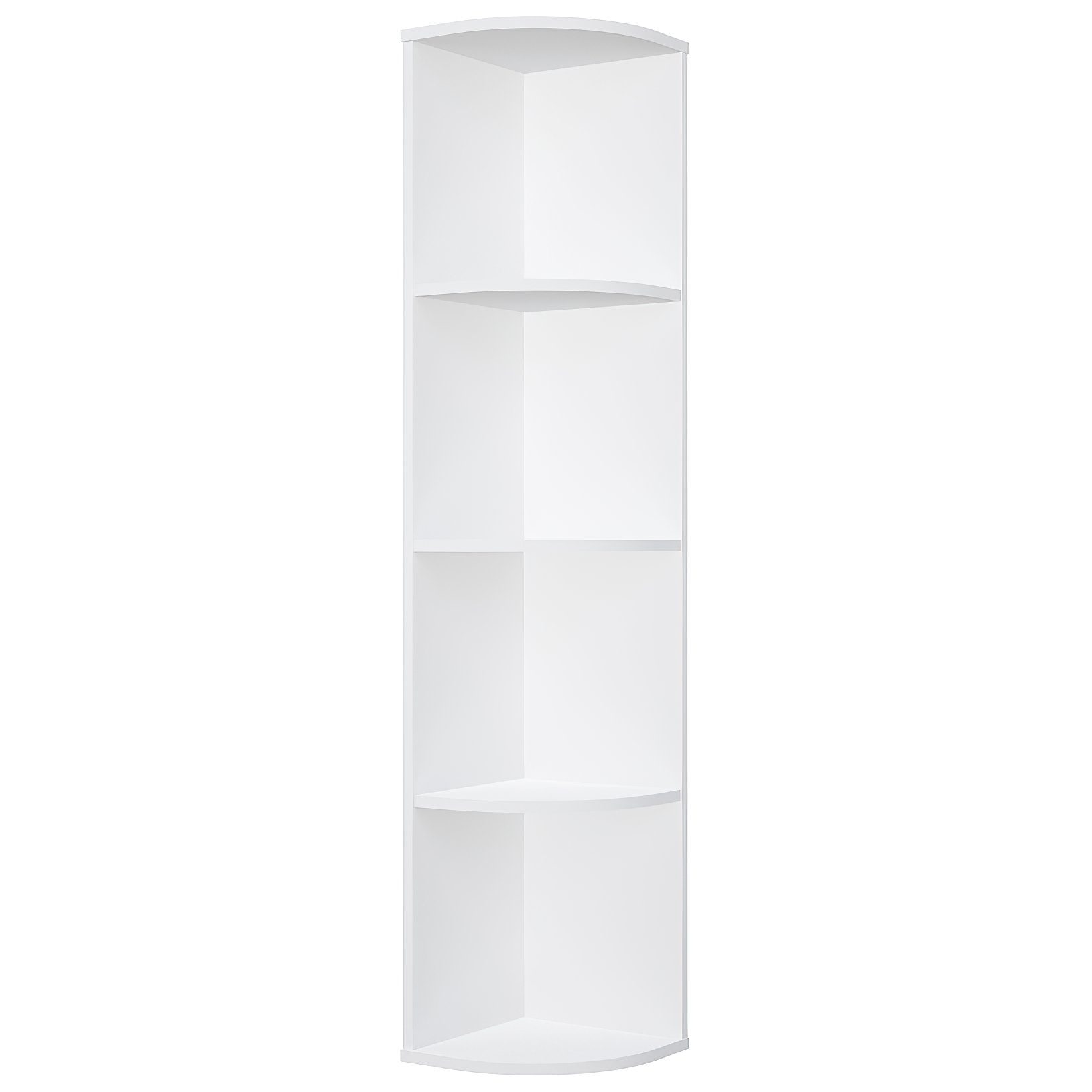 Polini Home Raumteilerregal Polini Eckregal Standregal Bücherregal fächerförmig 4 Fach Regal i