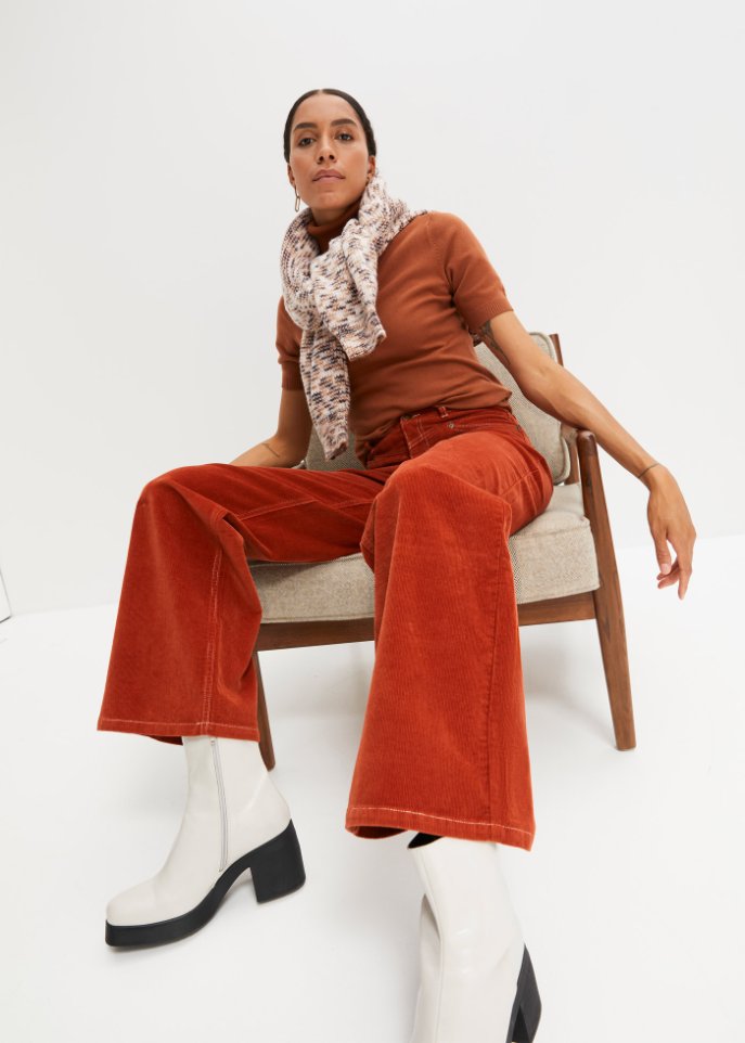 Stretch-Cordhose, Wide