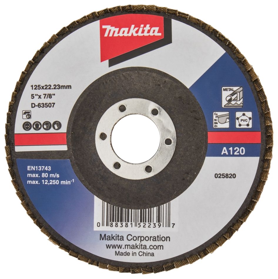 Makita Zubehör D-63507 Fächerscheibe 125 mm A120
