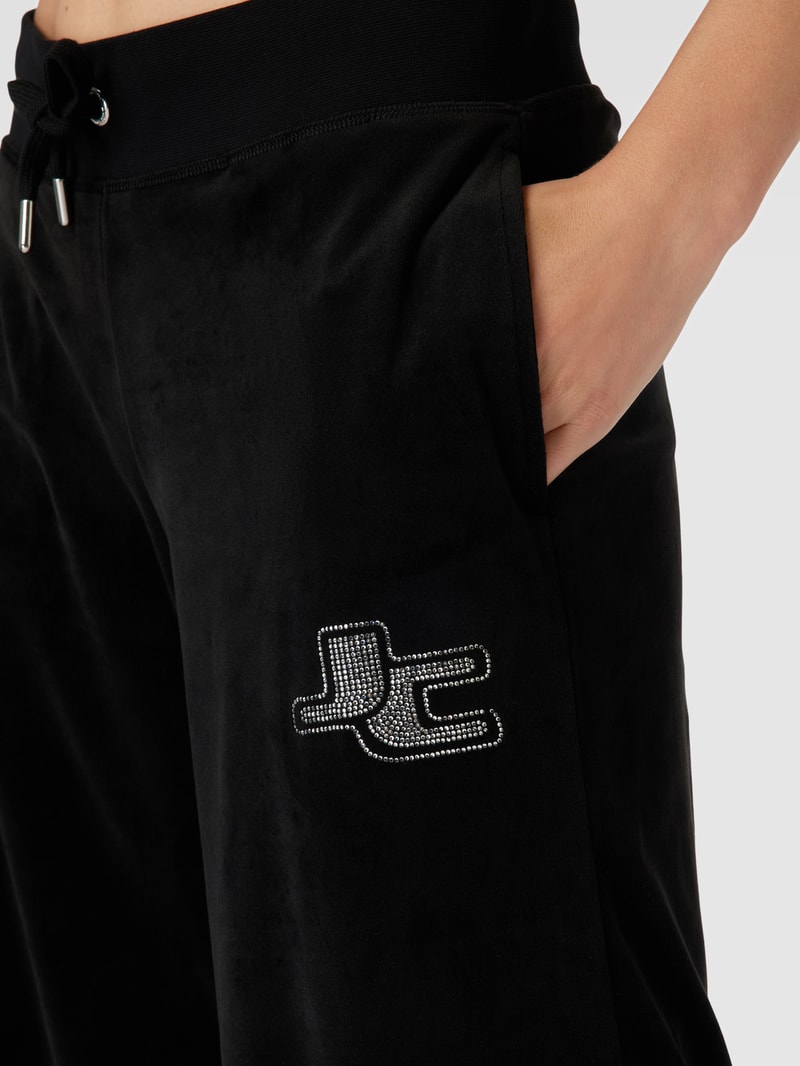 Sweatpants mit Label-Details Modell 'JERRY' in schwarz