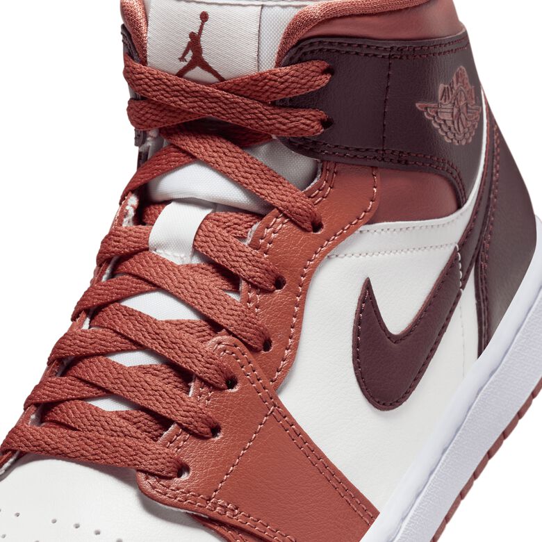 JORDAN Wmns Air Jordan 1 Mid dusty peach/night maroon/sail/white