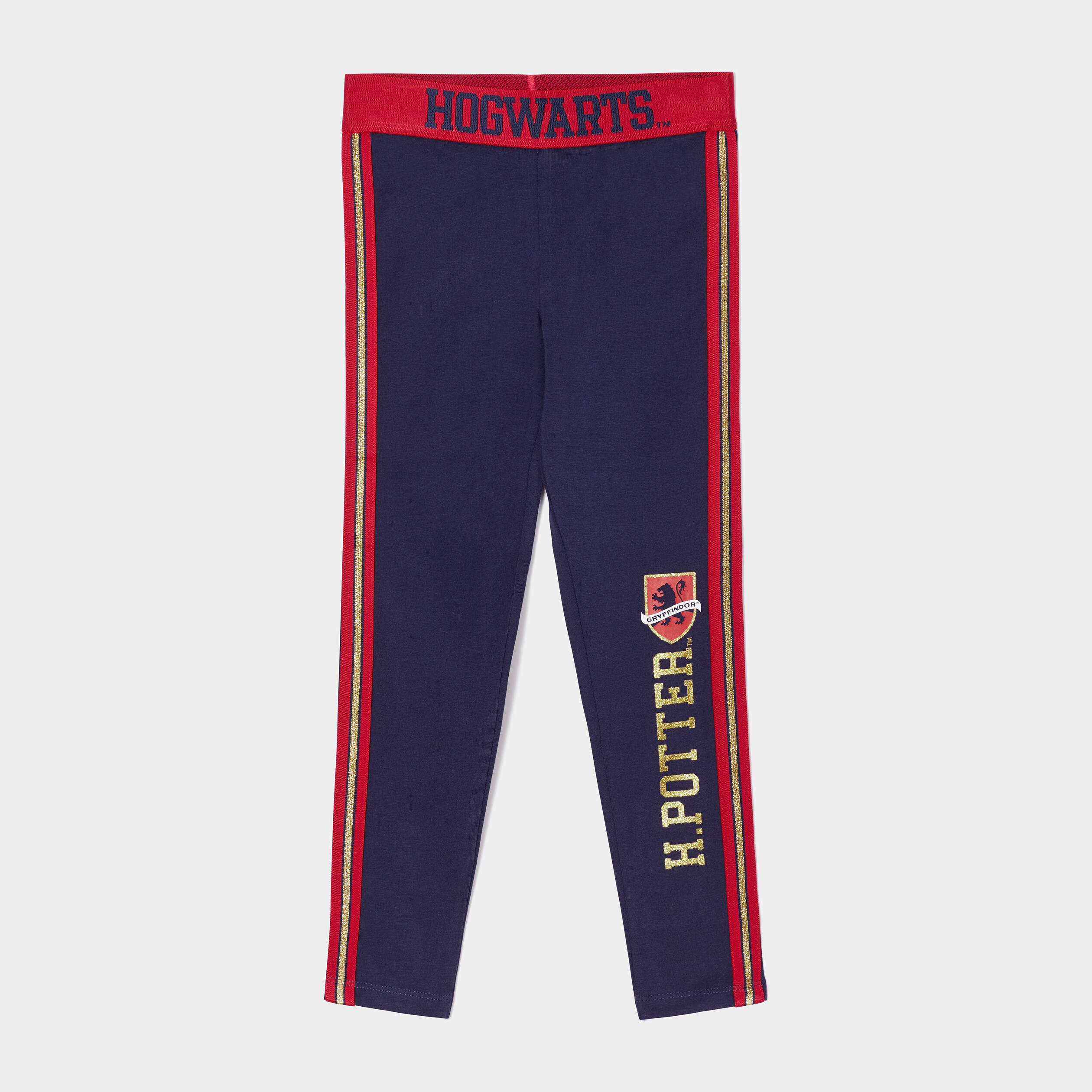 Legging bandes paillettes Harry Potter bleu marine fille | La Halle