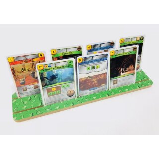 Wooden double card holder (green)