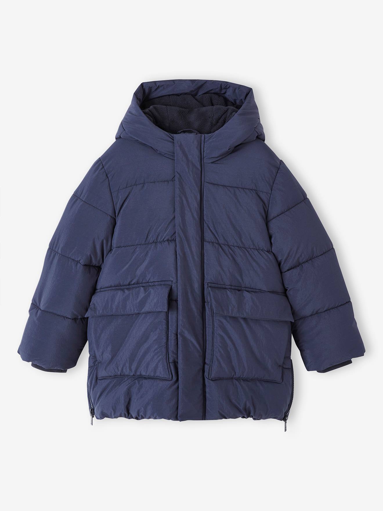 Vertbaudet Jungen Wintermantel mit Recycling-Polyester - eisblau