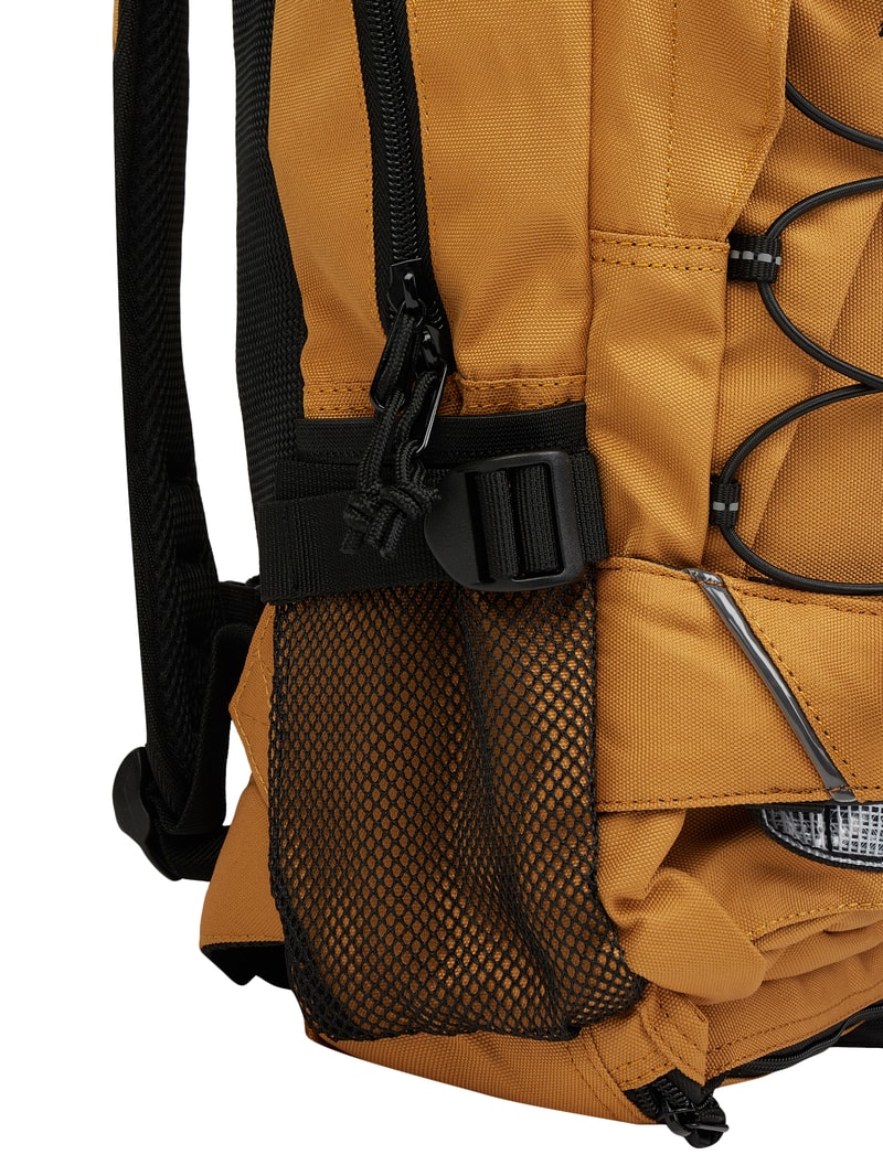 Rucksack mit Label-Details Modell 'LOUIS' in senfgelb