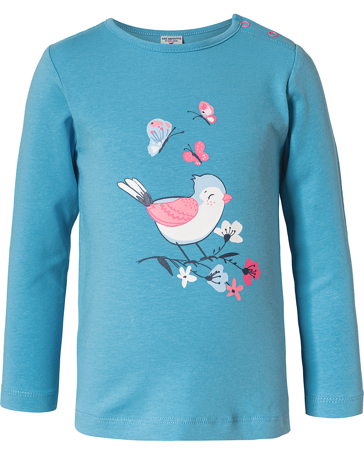 Baby Langarmshirt VOGEL für Mädchen von SALT AND PEPPER