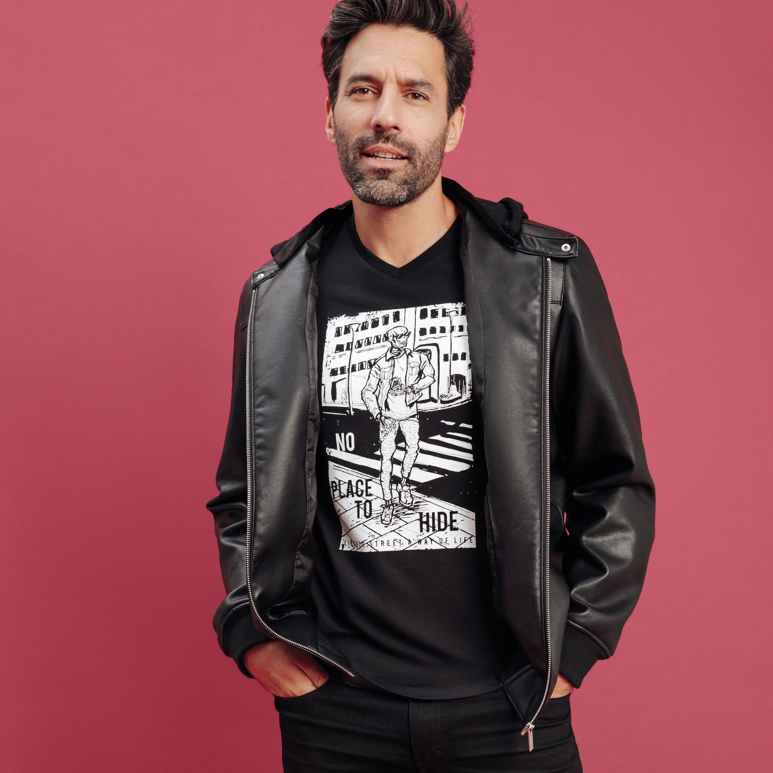 T-shirt Liberto noir homme | La Halle