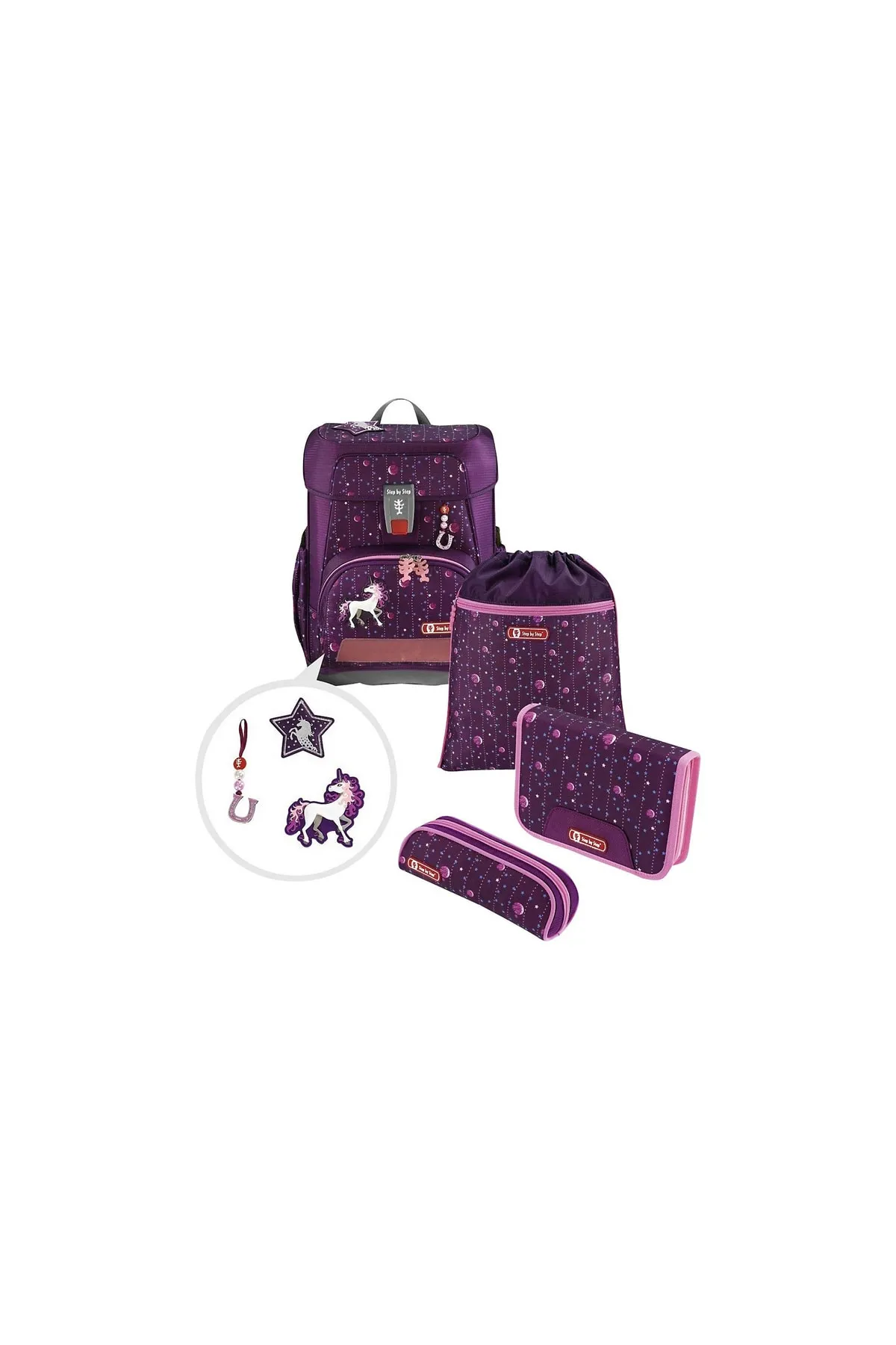 Step By Step  Rucksack - Lila - Unifarben