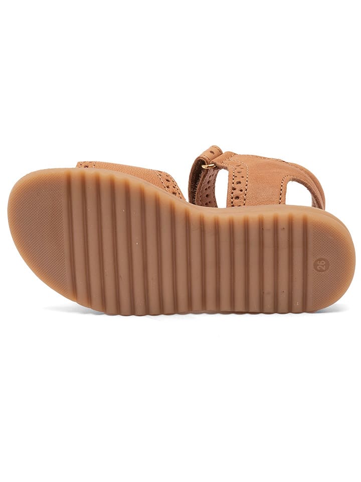 bisgaard Leder-Sandalen in Hellbraun günstig kaufen