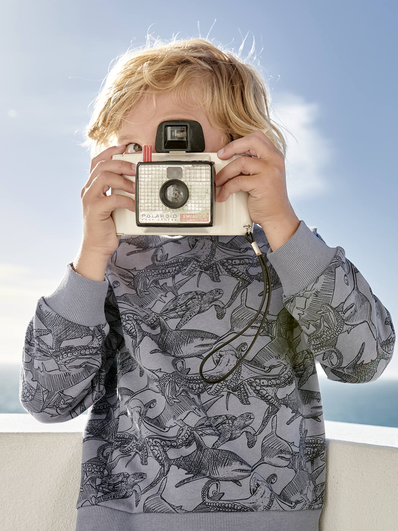 Vertbaudet Jungen Sweatshirt mit Recycling-Polyester - grün