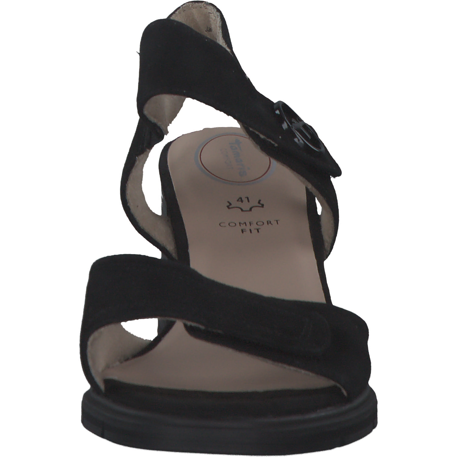 Jana Shoes 88313, Plateau-Sandaletten, Damen, black