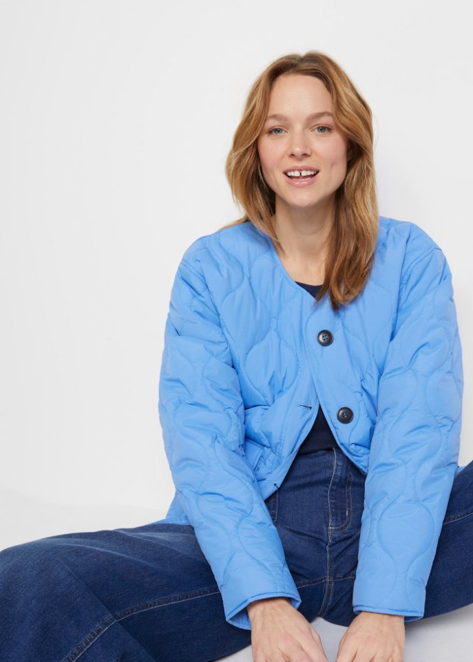 Oversize Steppjacke mit recyceltem Polyester