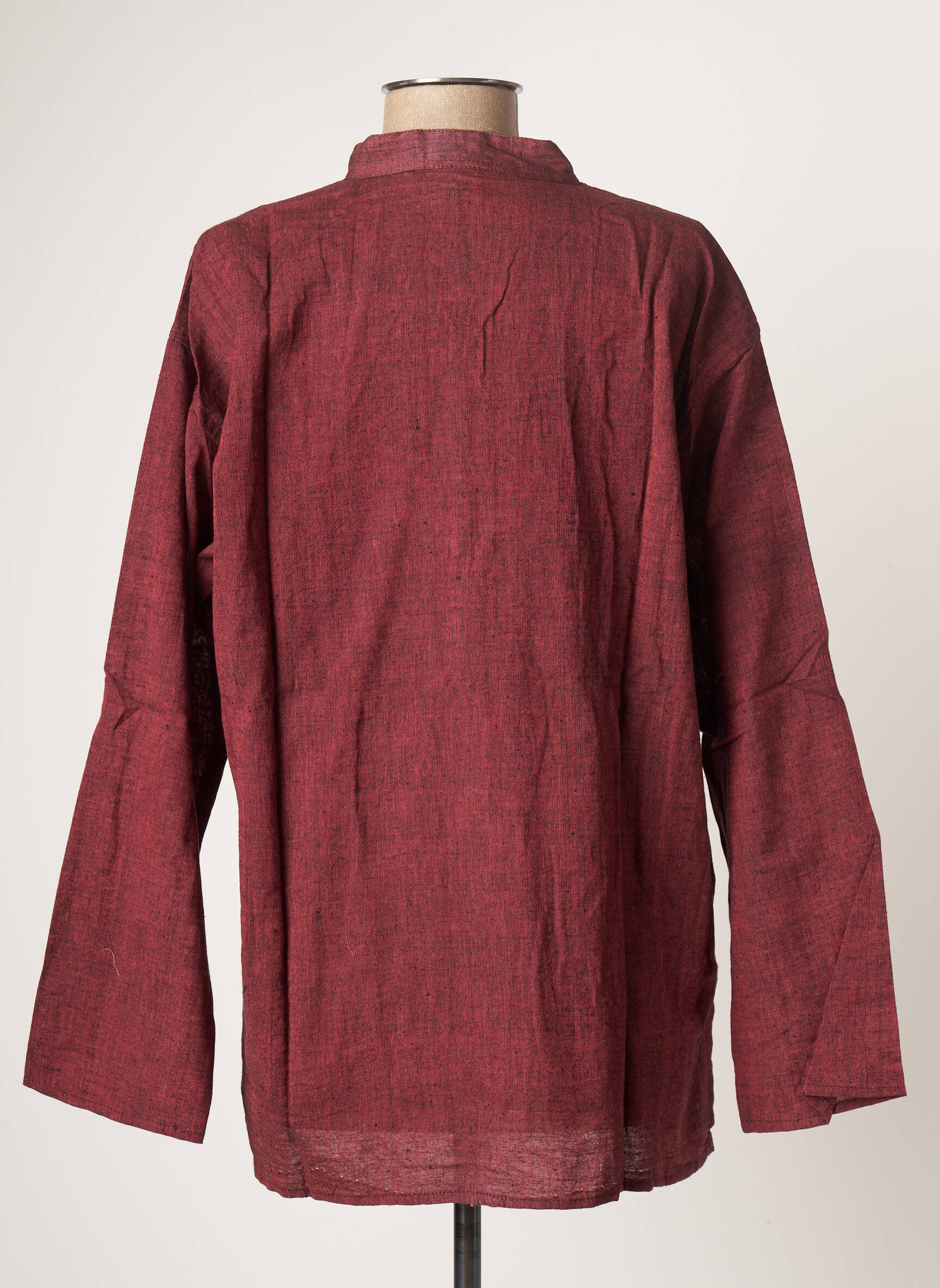 Palme Tuniquemanchelongue Femme couleur rouge