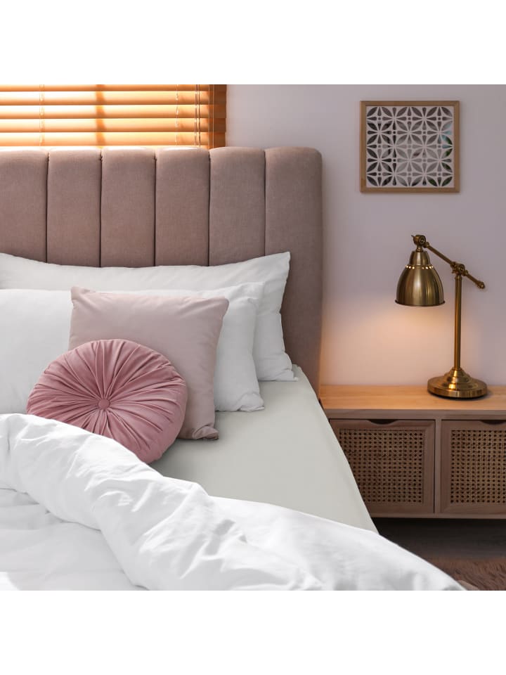 GMD Living Jersey Premium Spannbettlaken JANNEBY in Farbe Naturweiß günstig kaufen