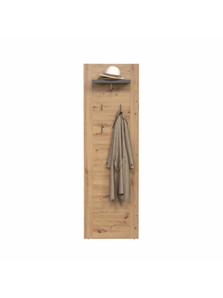 ebuy24 Wandgarderobe Follow Grau 62 x 26 cm günstig kaufen onesize