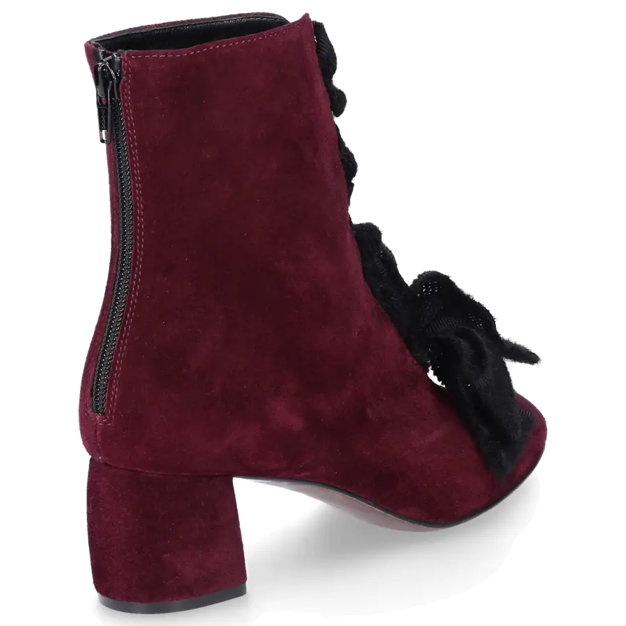 AGL Attilio Giusti Leombruni - Stiefeletten D140534 Veloursleder - rot