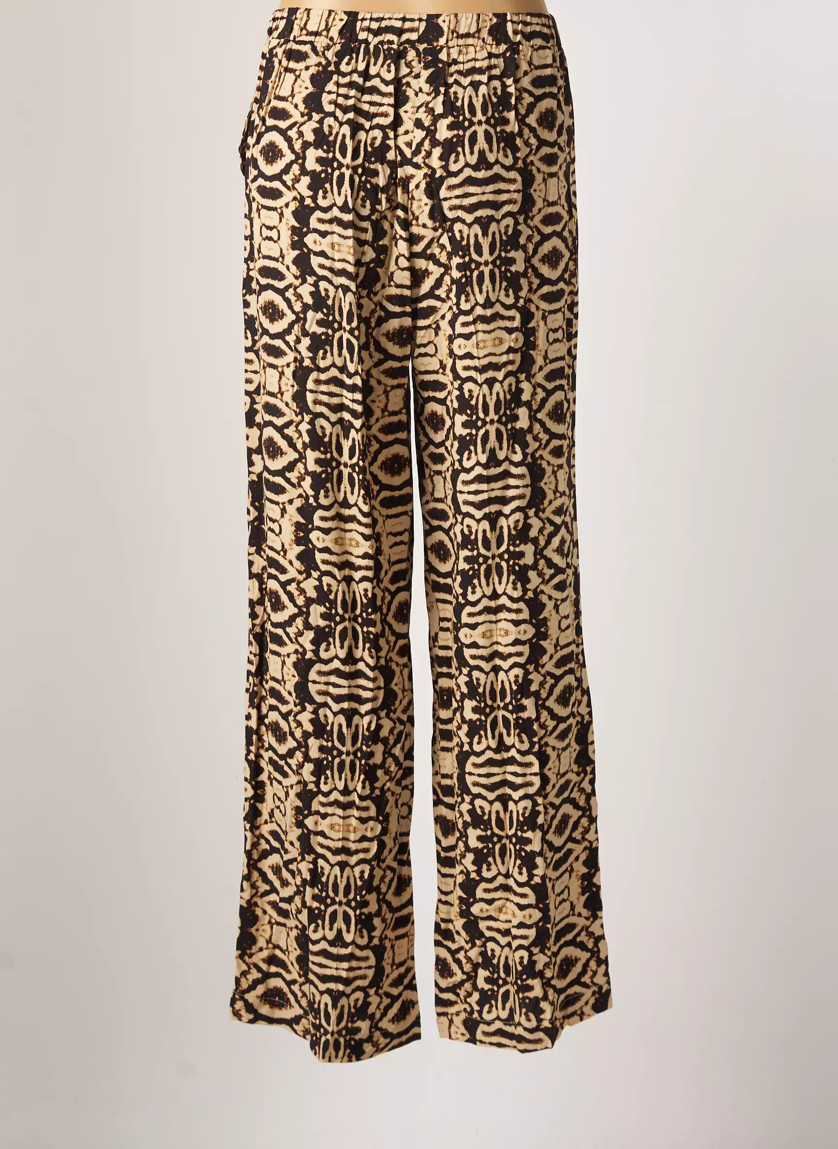 Signature Pantalons Larges Femme couleur beige