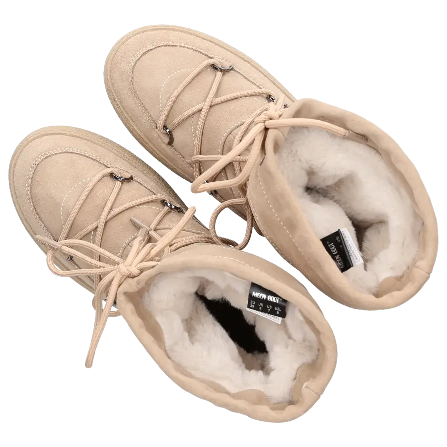 MOON BOOT - Snowboots LTRACK Nubukleder - beige