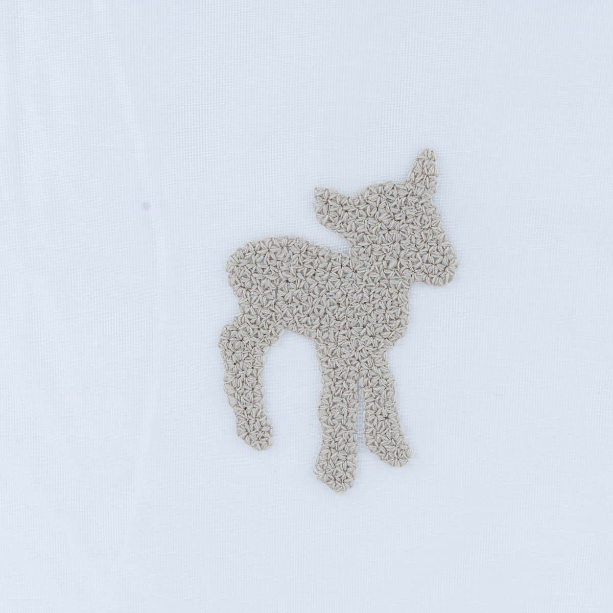 Meterware Rasch Textil Kinder Gardinenstoff Bambino Counting Sheep ecru 150cm, leicht perforiert, Kunstfaser, bestickt