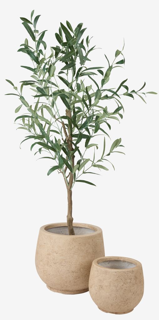Vaso de flores JERPE JERPE Ø31/21 natural, conjunto com 2 unidades