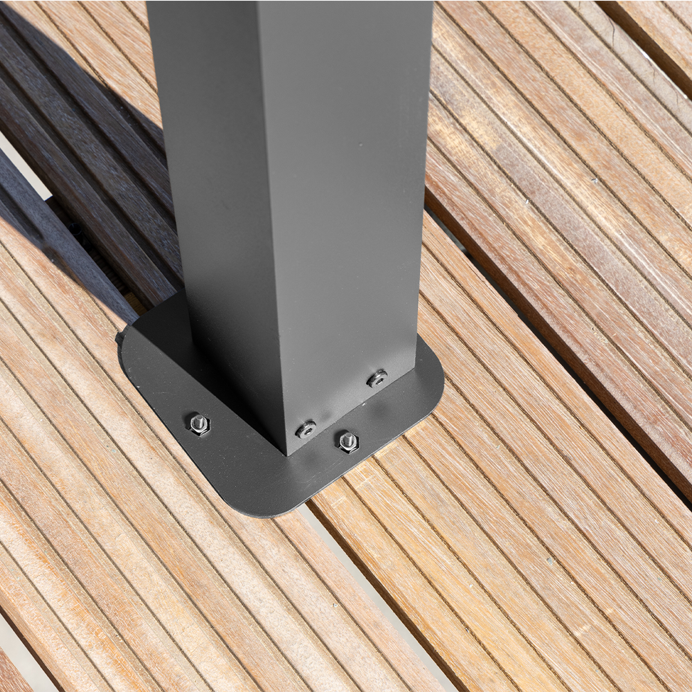 CHILLROI Pavillon mit Lamellendach, ca. 300 x 300 x 240 cm