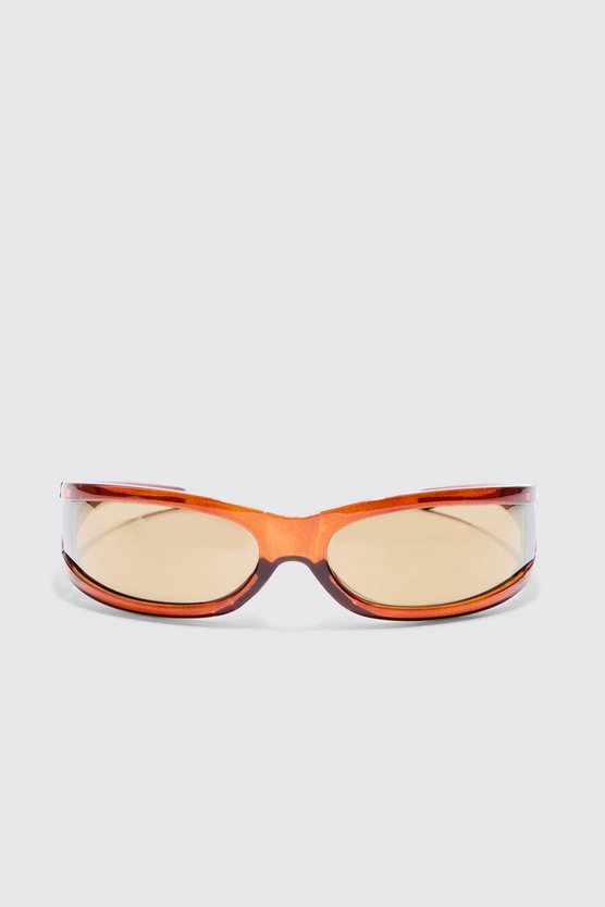 Goldene Visier-Sonnenbrille