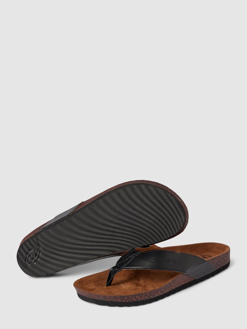 Zehentrenner mit Label-Detail Modell 'FOUNDATION' in schwarz