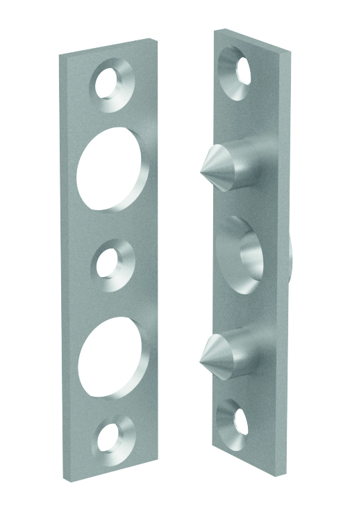 Basi Bändersicherung - BSA 90 - mit 2 Zapfen - verzinkt - 90x22 mm