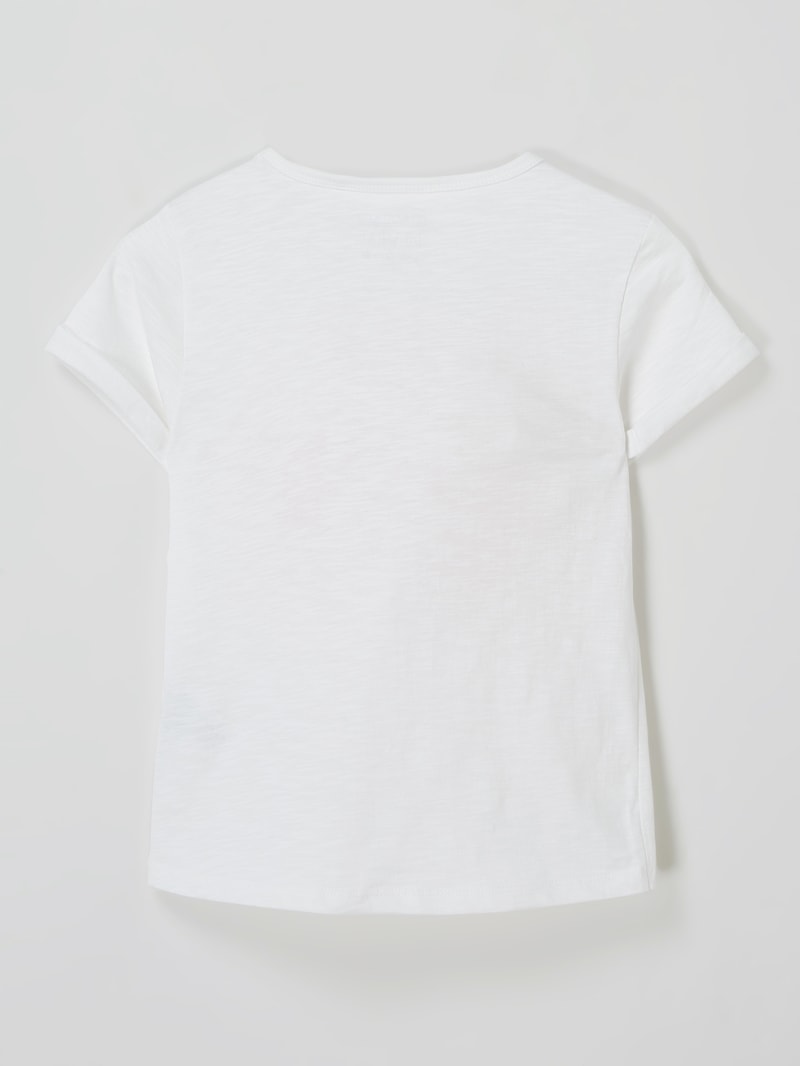T-Shirt mit Message in offwhite