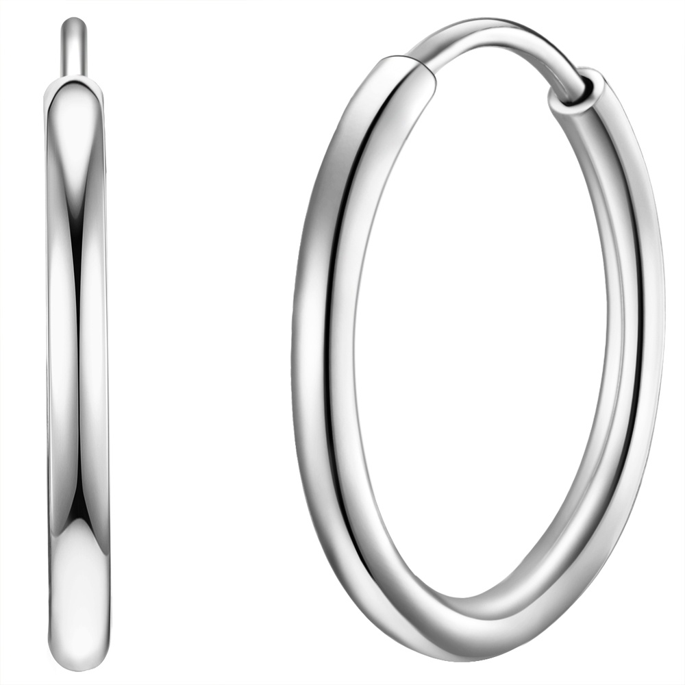 Rafaela Donata Créoles en argent Argent sterling en Argent Boucles d'oreilles