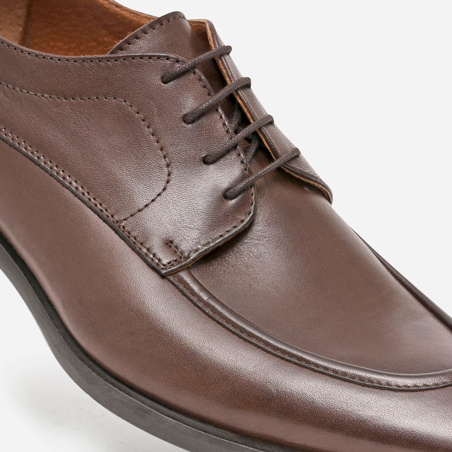 Derby chasse marron en cuir
