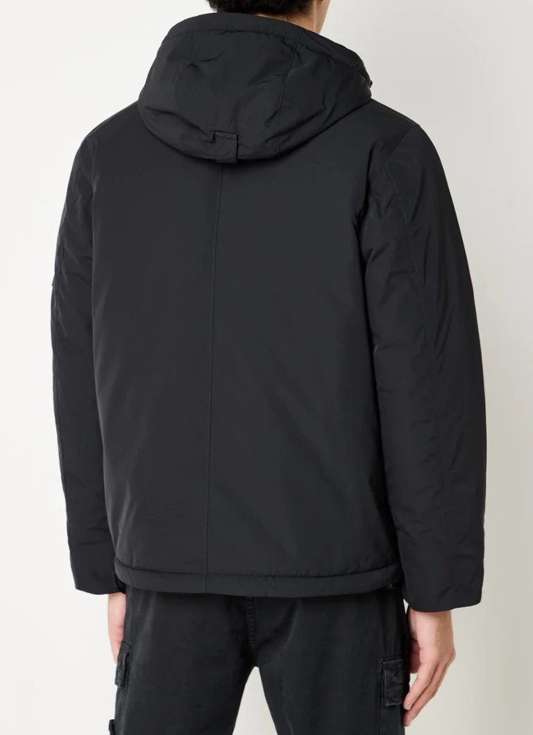 Stone Island 43426 μονωμένο μπουφάν με κουκούλα και πλαϊνές τσέπες