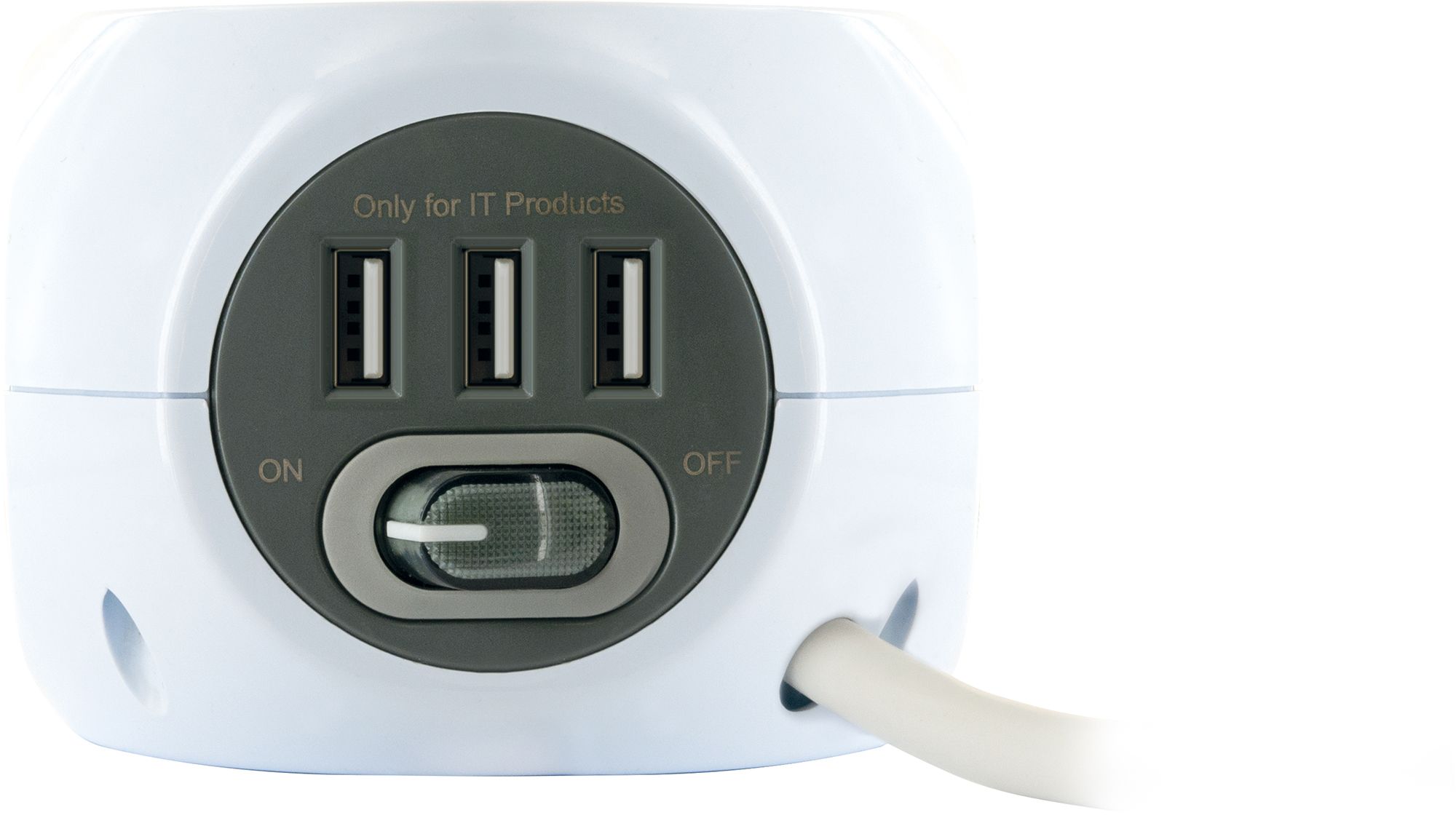 Schwaiger Steckdosenwürfel 3-fach mit 3x USB Ladeports