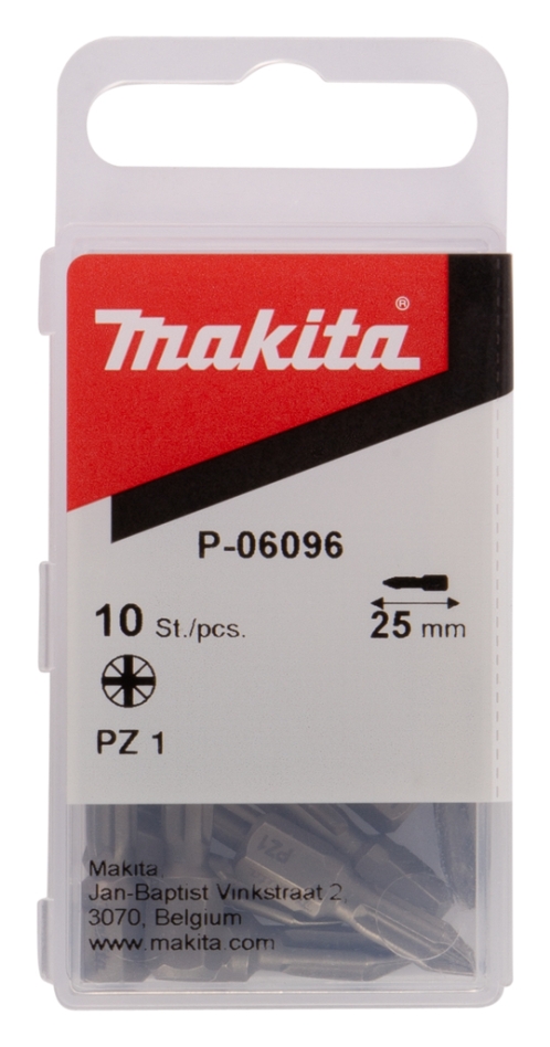 Accesorii Makita P-06096 Biți de șurubelniță PZ1x25 10 buc.