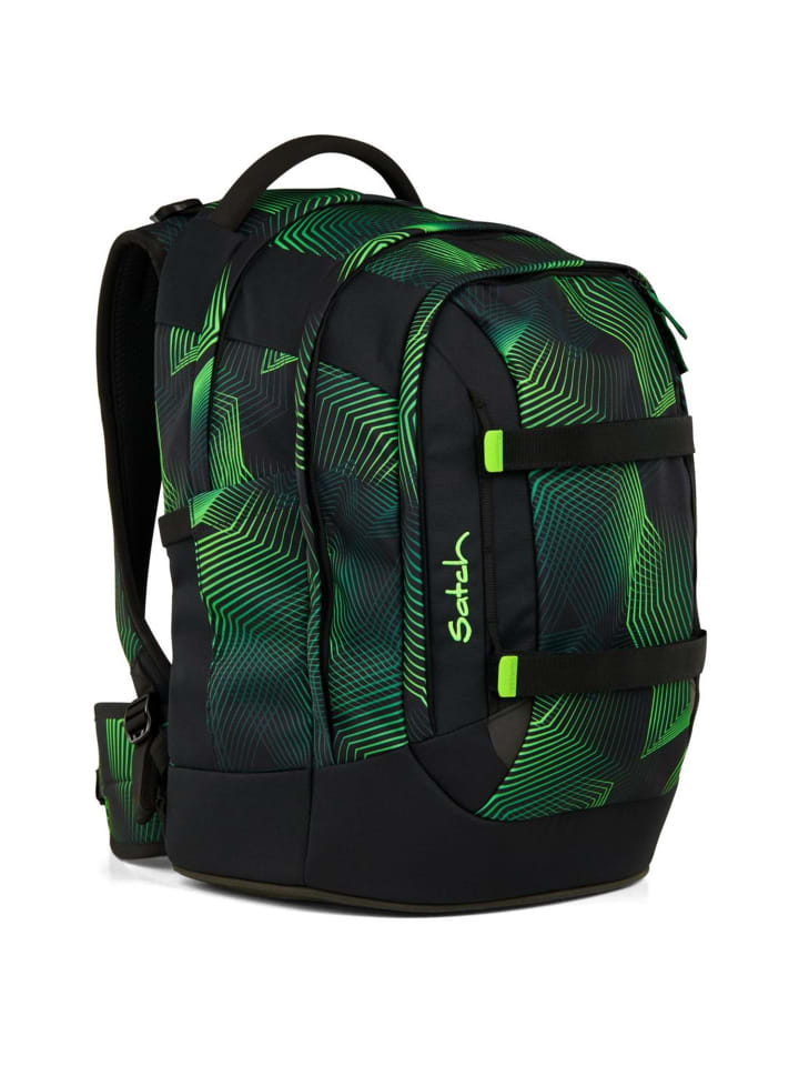 Satch Pack Schulrucksack Seismic Green 2025 in schwarz-grün günstig kaufen onesize